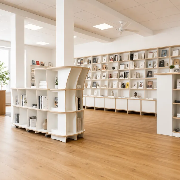 Regal in einer Buchhandlung