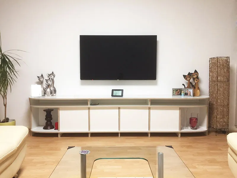 TV-Rack mit Türen