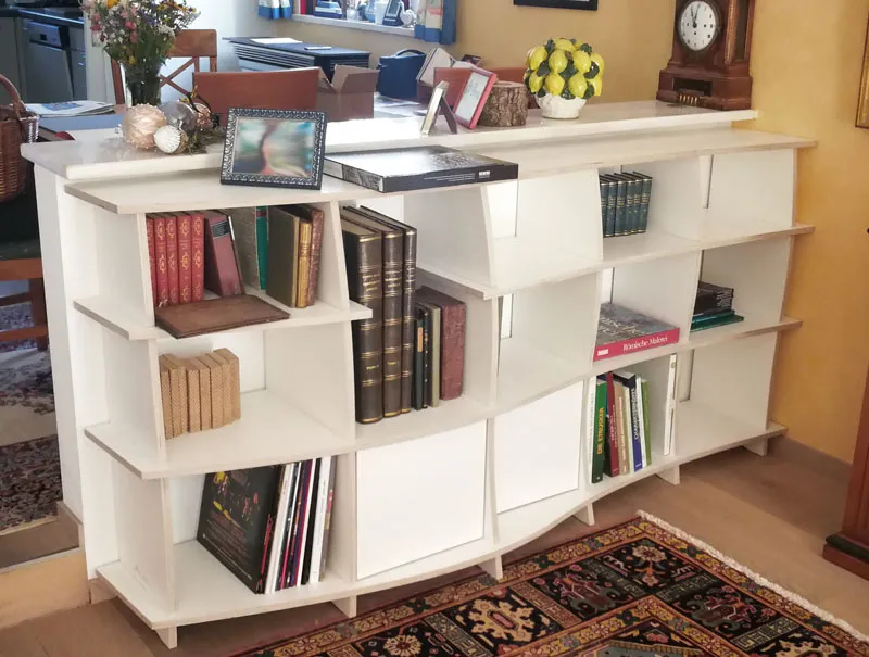Bücherregal mit Türen