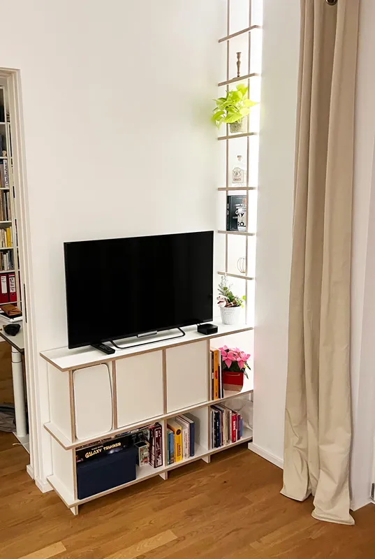 Eckregal für TV