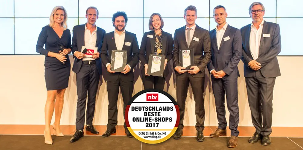 Deutschlands bester Online-Shop für Maßmöbel 2017 - Verleihung
