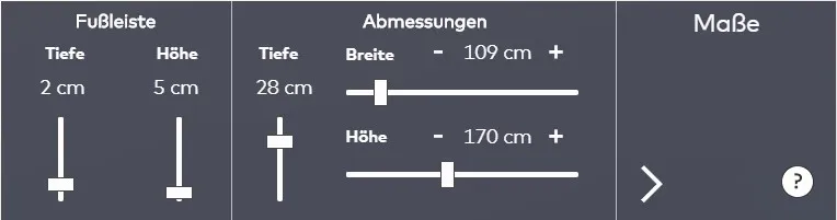 Fußleiste Konfigurator