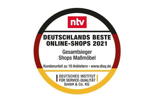 Logo Deutschlands Bester Online-Shop für Maßmöbel 2021