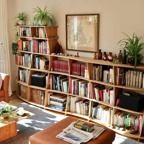 Flat bookshelf