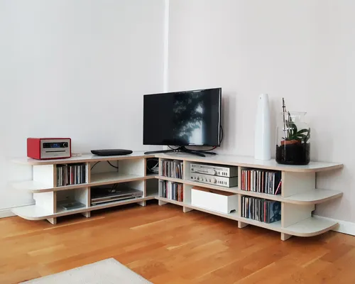 TV-Möbel und Wandregal Kombi eines Kunden