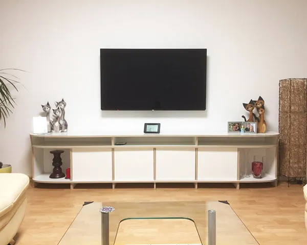 TV-Board in Weiß