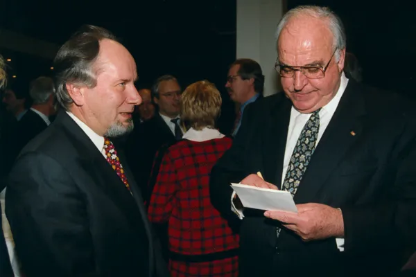 August-Wilhelm Scheer mit Helmut Kohl