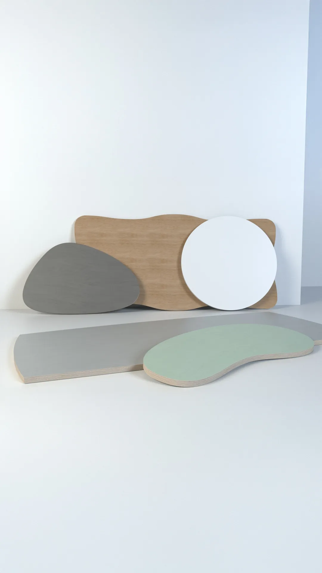 Verschiedene Tischplatten