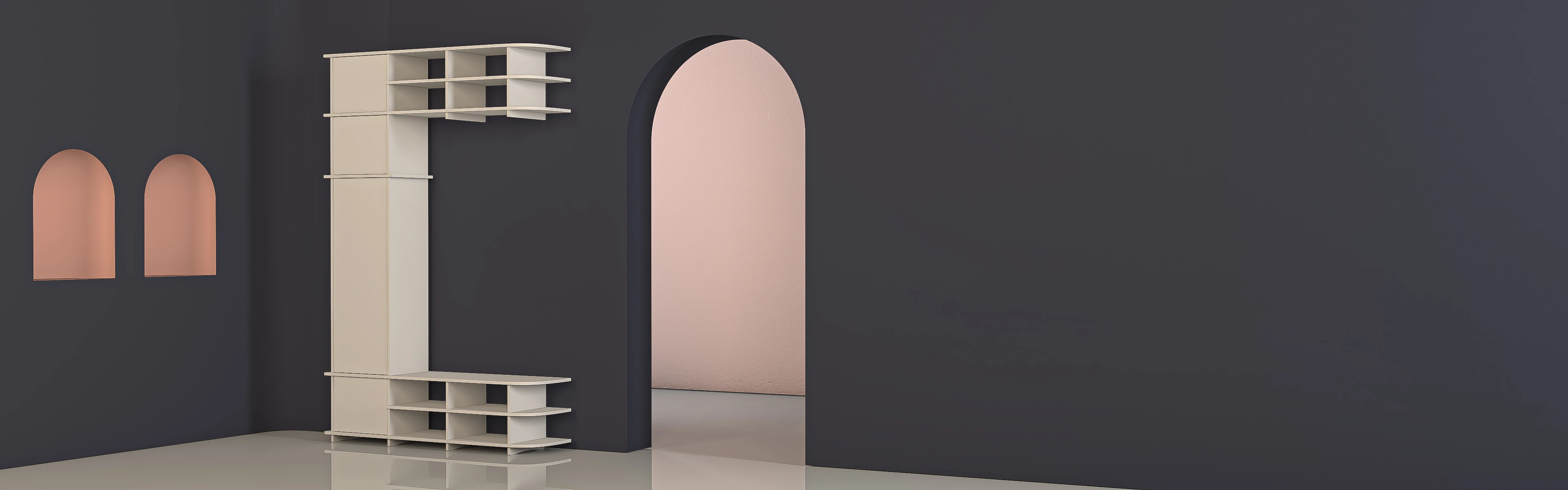 Garderobe in moderner Umgebung