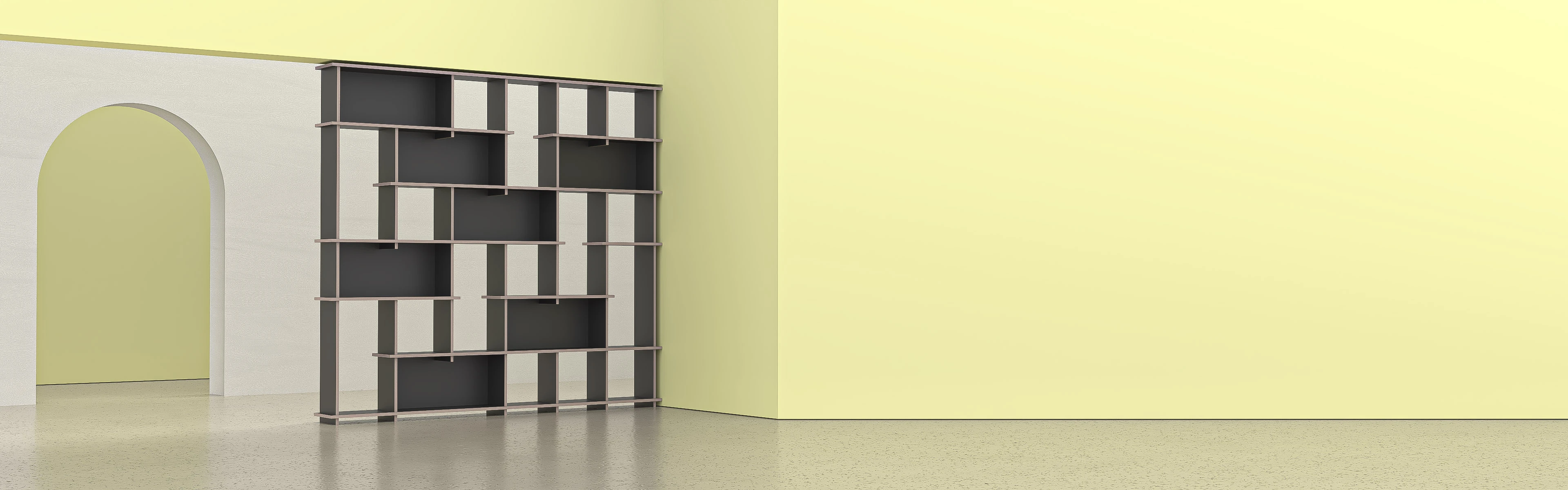 Room divider in modern surroundings