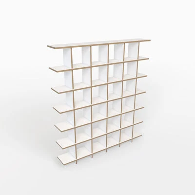 Room divider in empty white studio