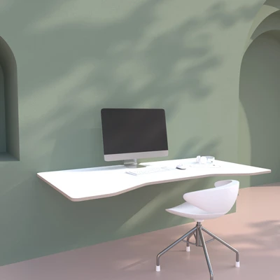 Table top in modern surroundings