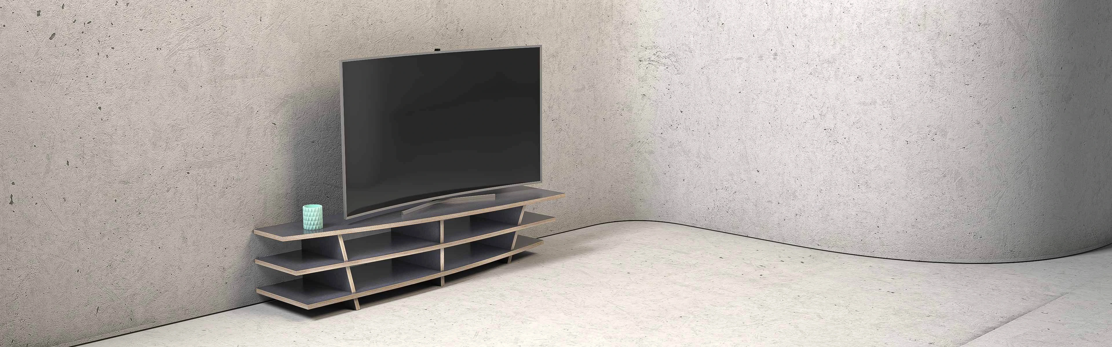 TV-Lowboard in moderner Umgebung