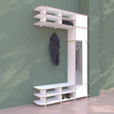 Wardrobe in modern surroundings