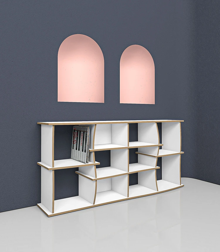 Etagère à vinyles dans un environnement moderne